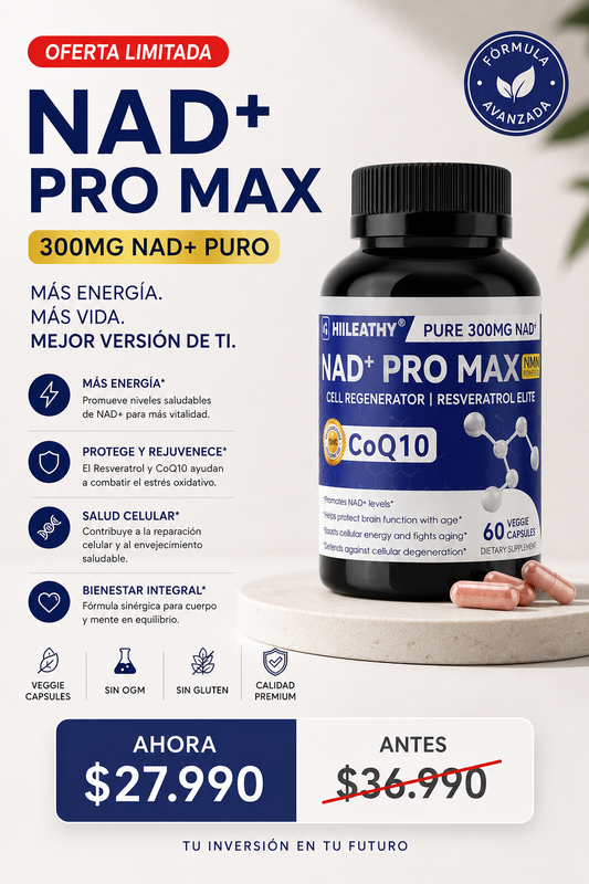 NAD+ PRO MAX / Rejuvenece y Aumenta tu Energía